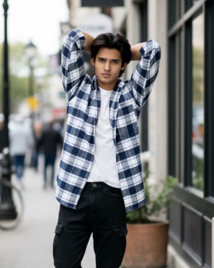 Midnight Trail Plaid Flannel Shirt