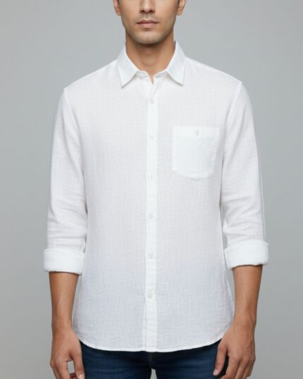 Classic Breeze Linen Shirt – White