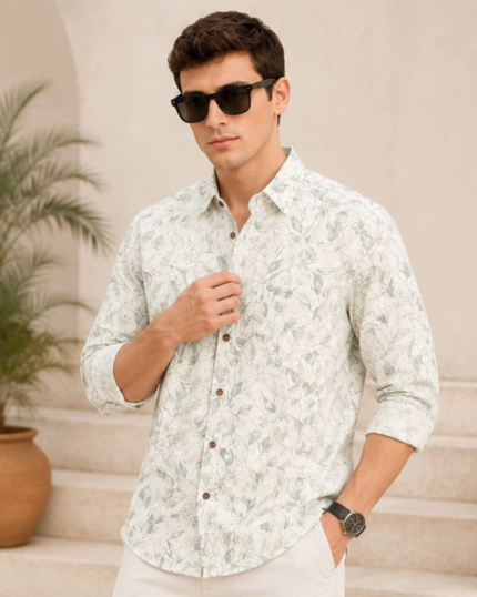 Botanical Breeze Printed Shirt